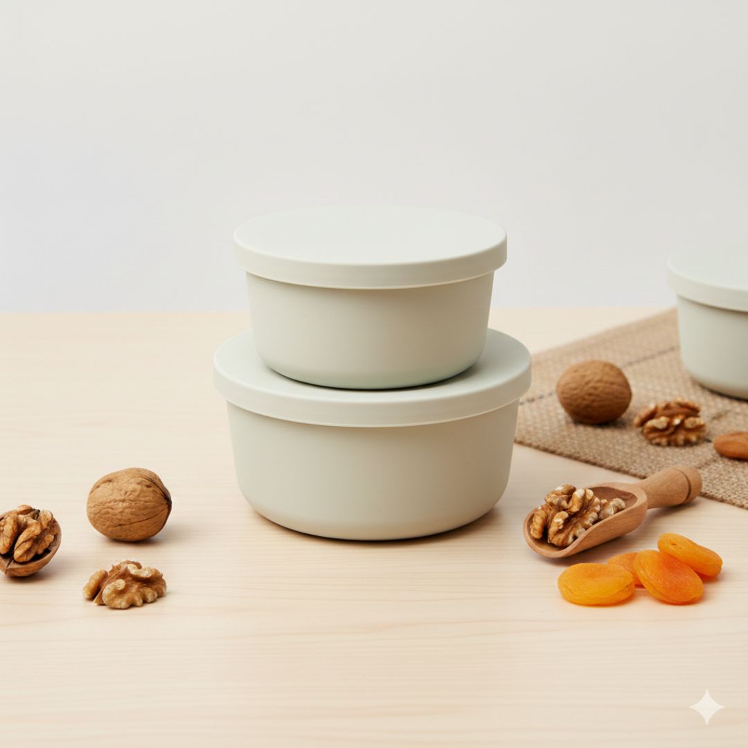 Round Silicone Container Set - Medium & Large