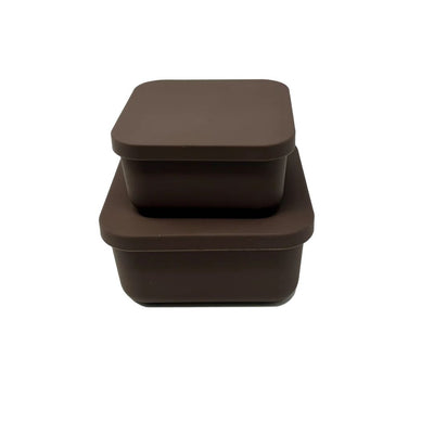 Square Silicone Container Set - Medium & Large (Full Box – 1 x 6 pcs)