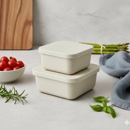 Rectangular Silicone Container Set - Medium &amp; Large