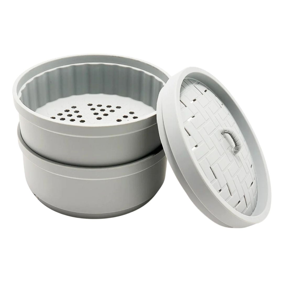 Silicone Double Stacking Steamer Set