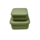 Square Silicone Container Set - Medium & Large (Full Box – 1 x 6 pcs)