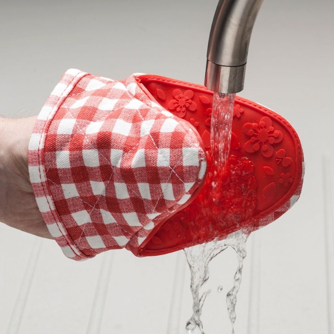 Silicone Gingham Mini Mitt