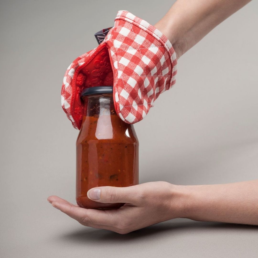Silicone Gingham Mini Mitt