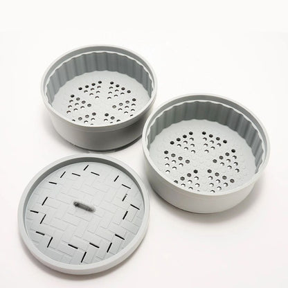 Silicone Double Stacking Steamer Set